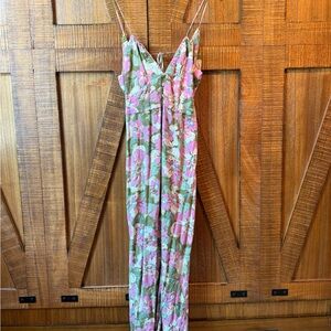 Zara floral backless dress